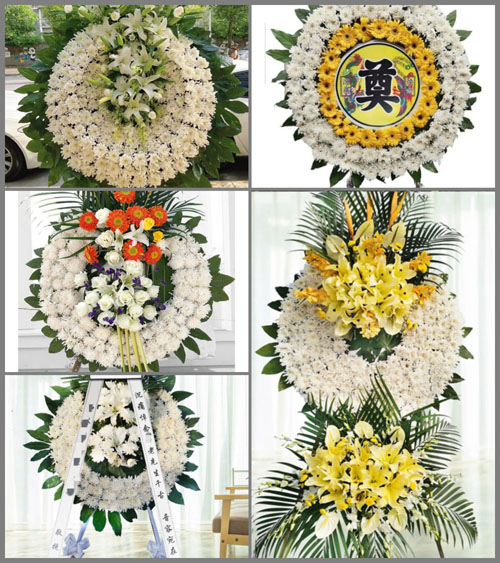 山西晋城泽州县犁川镇新房洼村花圈速递